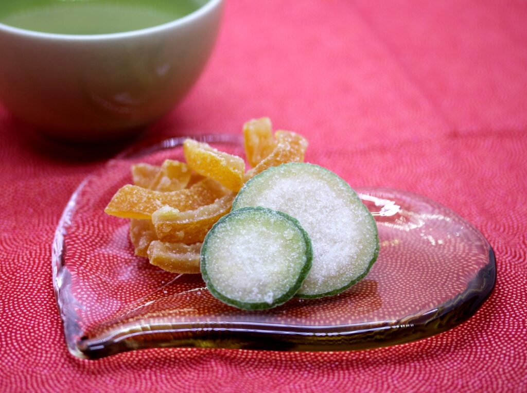 山口県花を使った夏みかん菓子