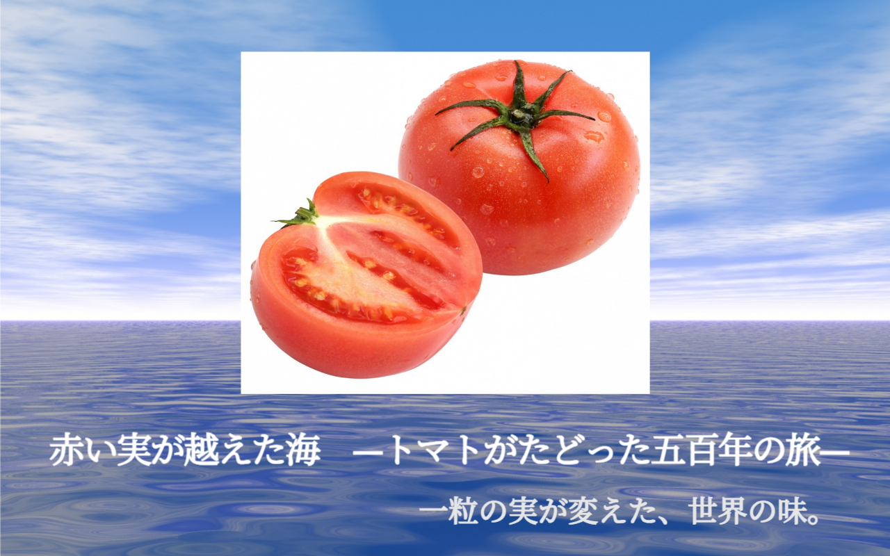 赤い実が越えた海　—トマトがたどった五百年の旅—一粒の実が変えた、世界の味。