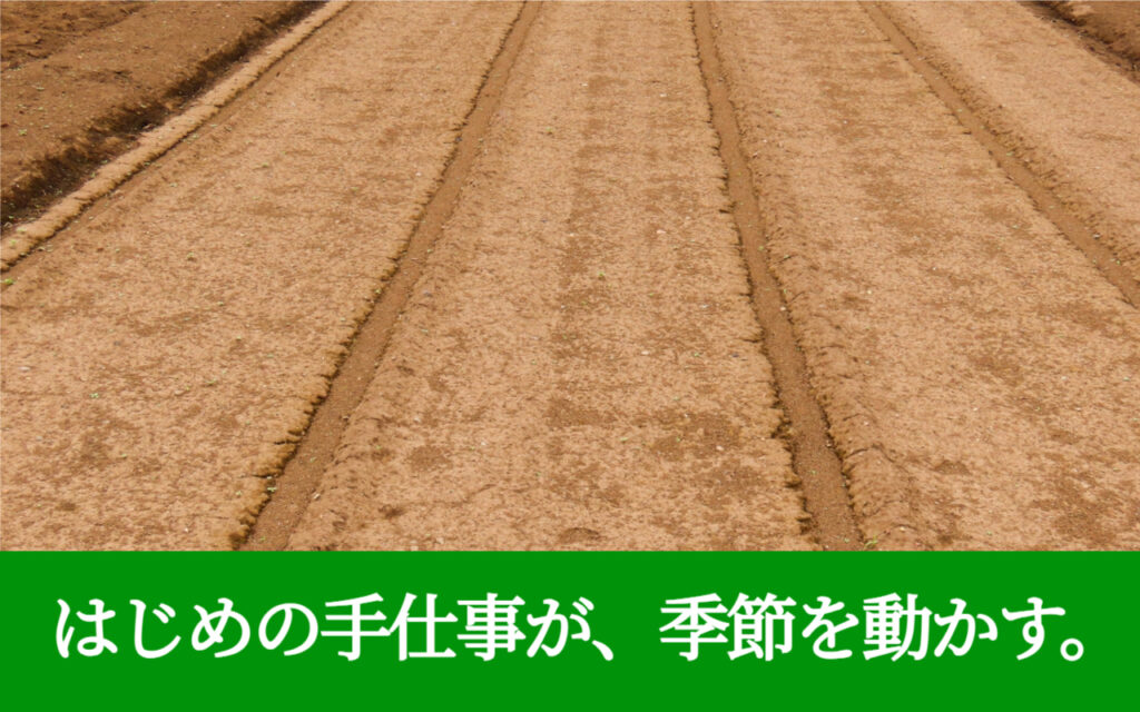 はじめの手仕事が、季節を動かす。