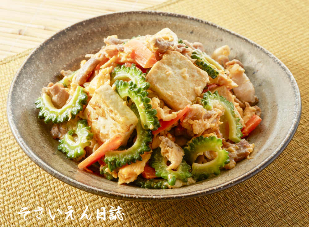 島豆腐入りゴーヤチャンプル｜豆腐物語