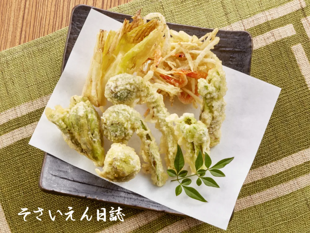 春山菜の天ぷら盛り合わせ