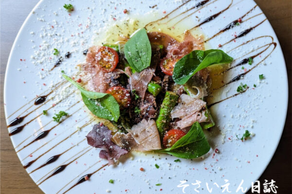 春アスパラ、ホタルイカのリゾット