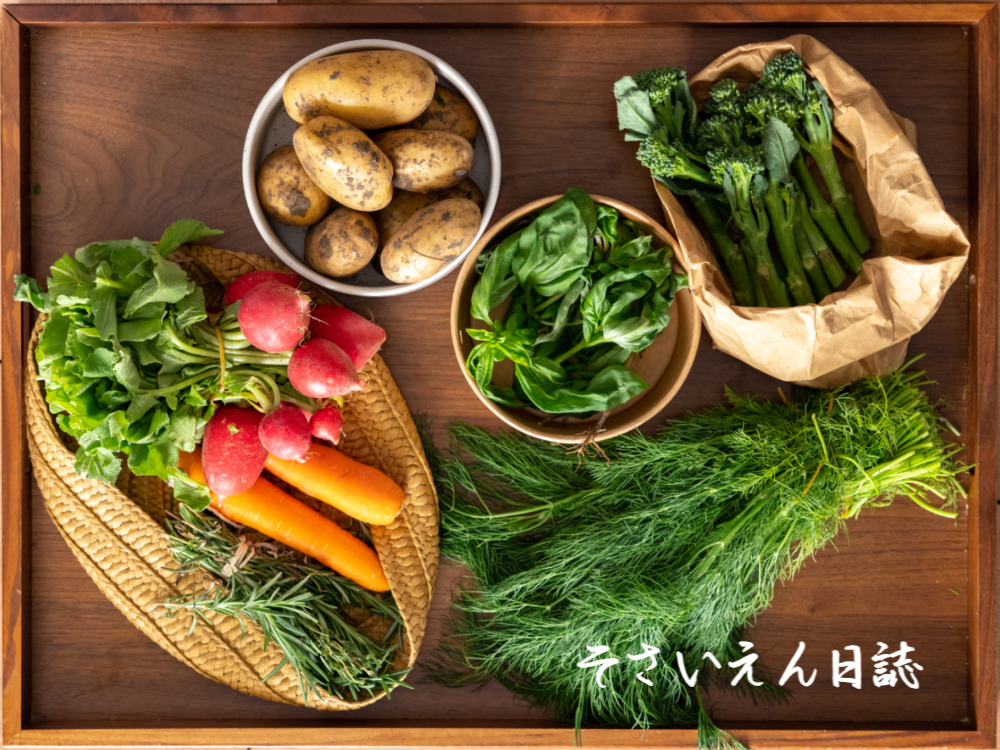 ハーブとじゃがいも