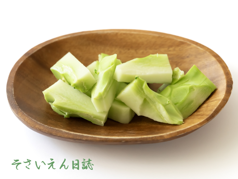 ブロッコリーの茎