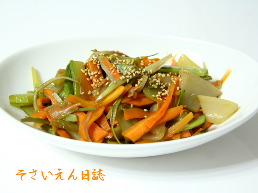 春にんじん栄養、山ウドのきんぴら