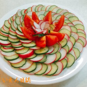 きゅうりとラディッシュのサラダ