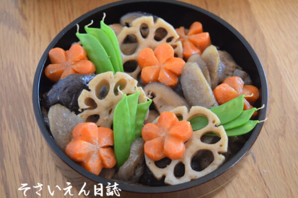 春にんじん、炒り鶏