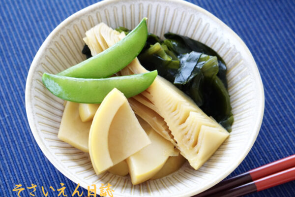 たけのこ文化、煮物の調理中