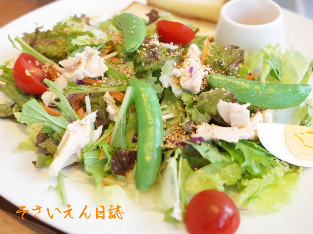 葉物サラダ 初夏の一皿